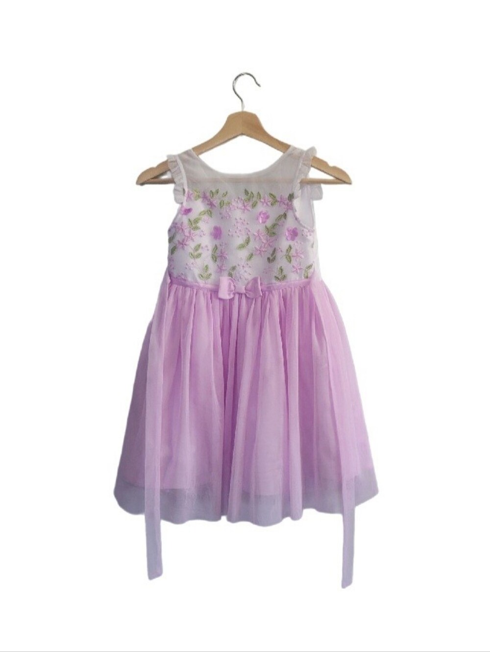 EUC Jona Michelle Floral Embroidered Tulle Party Dress Sz 5y Wedding Guest